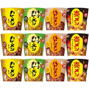 닛신 컵라면 카레 4종 12개, 1세트
