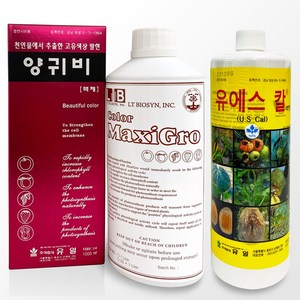 유일 양귀비1L+유에스칼1L-사과 과실 색깔약 착색 비료, 1L, 1세트