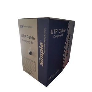 LS전선 옥외용 UTP CAT5E 200M 철심내장, 블랙, 1박스