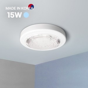 LED 원형 현관 계단 복도 베란다 직부등 15W, 1개, TL 스틸 직부등 주광색