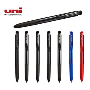 uni 시그노 노크 볼펜 UMN-155 0.28mm/0.38mm 세트, 1개, 0.38mm 흑6개+청1개+적색1개 세트