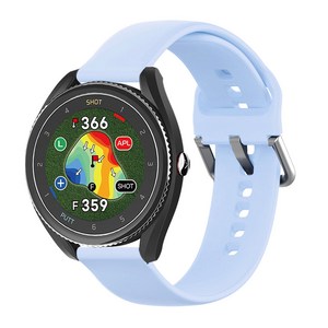 스페이스쉴드 보이스캐디 VOICE CADDIE T9 45mm 호환 20mm 스트랩 베이직 실리콘 밴드, 스카이
