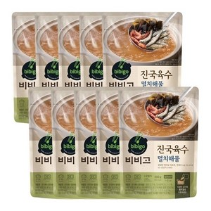 비비고 멸치해물육수, 500g, 10개