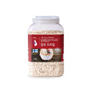 [이잡곡이다] 핀란드산 쫄깃한 점보 오트밀 2kg, 1개