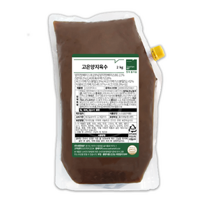 [업소용] 새한 고은양지육수 2kg 농축액 엑기스 소스 고기육수 전골 갈비탕 곰탕 육개장 업소용 식자재, 1개