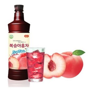 광야 늘감사 복숭아홍차 베이스 970ml 희석식음료, 2개