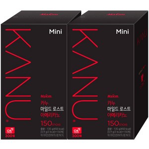 카누 미니 마일드로스트 아메리카노 300T + 물티슈, 135g, 300개입, 1개