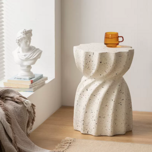 WISFOR 사이드 테이블 마크네슘 커피 협탁 티테이블 거실 침실 인테리어 화이트