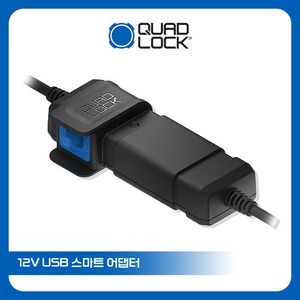 쿼드락 12V USB 스마트 어댑터 충전기, 1개