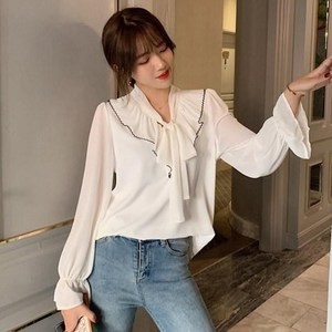 어썸풀 니콜라 프릴 블라우스