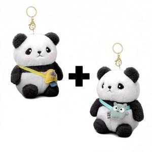 투리파이 귀여운 판다 인형 포켓 인형 선물 가방 키링 1+1 2개