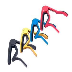 기타카포 통기타 일렉 어쿠스틱 기타 카포 집게 바레 guitar 플랫 악세사리 키타 전조 용품, 파랑