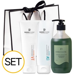 다노클리닉 홈케어 3단계기획세트 아쿠아세럼+VT트리트먼트+너리싱샴푸 기획선물 3종세트 [AS250+VT250+NS500], 1세트