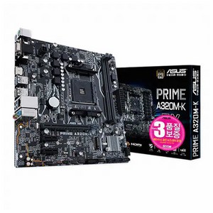 ASUS PRIME A320M-K STCOM 에이수스 가성비 컴퓨터 PC 메인보드 AMD CPU추천 MainBoard CPU할인