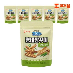 머거본 [본사직영] 명태깡꾸이 청양고추맛 80G X 6봉, 6개