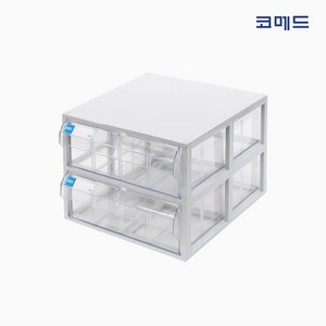 코메드 CMD-601-2 멀티박스 2칸 투명서랍장