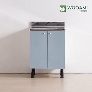 우아미가구 싱크대 600 스텐 조리대 11colors, 그레이