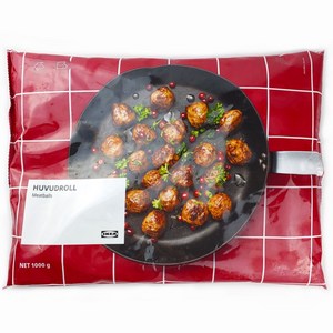 IKEA FOOD 후부드롤 냉동 미트볼 1kg 아이스박스 냉동포장발송, 1개