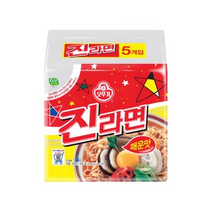 오뚜기 진라면 매운맛 120g, 5개