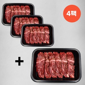 [1+3] 미트아울렛 숙성 냉장 토시살 블랙앵거스 초이스급(구이용) 180gx4팩 총 720g 미국산, 4개, 180g