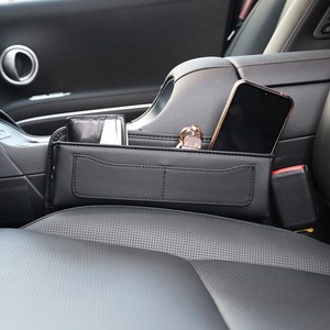 아이리온 디올뉴 팰리세이드 LX3 호환 시트 사이드 가죽 포켓 수납함 정리함, 디올뉴팰리세이드LX3전용_새들 브라운, 1개