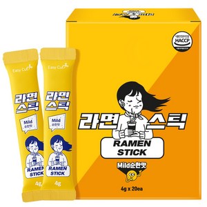 라면 스틱 순한맛 국물 육수 스프 20스틱, 1박스