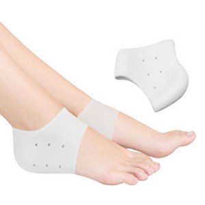 B2U 실리콘 뒤꿈치패드 발 뒷꿈치 보습 힐 패드, 1세트