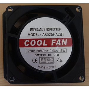 AC FAN MOTOR 팬모터 80mmx80mmx25mm 쿨링팬 냉각팬 AC 220V, A8025 볼베어링, 1개