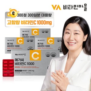 비타민마을 고함량 메가씨 비타민C 1000mg, 4박스, 300정