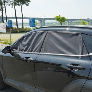케이엠모터스 코나2세대 트렁크 모기장 텐트, 차박 모기장 윈도우set, 코나2세대(4P)