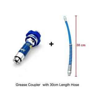 구리스주입기 그리스 커플러 잠금 클램프 유형 깍지 호스 키트 고압 건 커플링 엔드 커넥터 도구 액세서리, 1세트