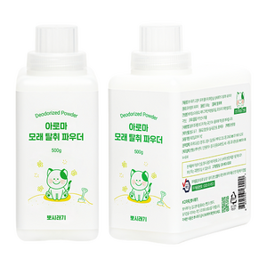 뽀시래기 고양이 아로마 모래 탈취 파우더, 500g, 4개