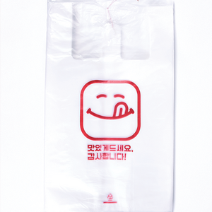 [대한잡화점] 맛있게 드세요 (소) (중) 비닐봉투 국내자체생산, 맛있게 드세요 (소) 비닐봉투 (100매)