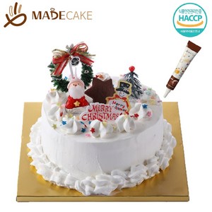크리스마스 (2호) 케이크 만들기 세트 -(지정일요청시 배송메모에 휴대폰번호 작성) 키트 DIY 생일, 크리스마스 (2호)+다크펜