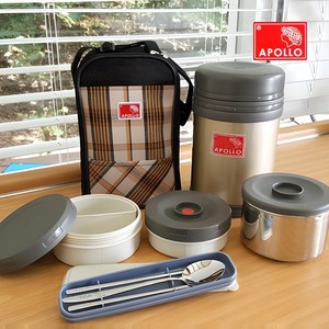 아폴로 보온도시락 APL-1700 / 직장인도시락 수험생도시락 보온도시락세트, 1개