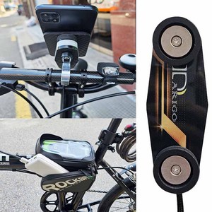 배달대행 전기 자전거 킥보드 휴대폰 자석충전 USB 거치대, 3번 블랙