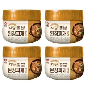 CJ 다담 된장찌개 양념 530g * 4통(총1세트), 4개