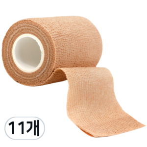 [방수+통기성] 미소다믄 자가접착 손가락 압박 밴드 2.5cm x 4.5M, 11개, 1개입