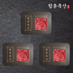 [당일발송] 부드럽고 고소한 1++등급 투뿔 프리미엄 한우 불고기(냉장), 300g, 3개