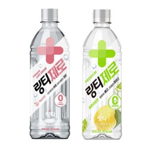 링티 제로 복숭아500 & 레몬500ml X 각12개(총24개) 복숭아음료 제로칼로리 사무실간식 펫음료 노슈가, 500ml, 24개