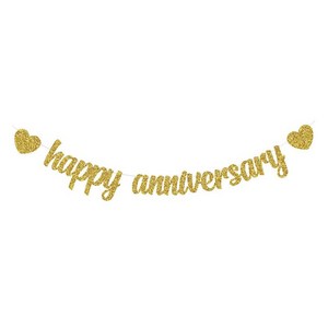 마블파티 happy annivesay 기념일 골드펄 가랜드, 1세트