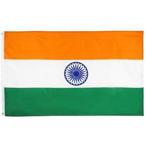 인도국기 india flag 세계국기 아시아 인테리어소품 인디아 나라국기 인테리어, 150x90cm, 1개, 혼합색상