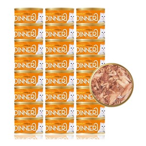 펫아띠 프리미엄 디너 고양이캔 참치&연어 (85g*24개입), 24개입