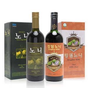 바바우통가 자연숙성 노니 무농약 화학무첨가 자연산 노니 원액 100%, 750ml, 2개