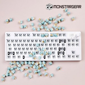 몬스타기어 키보드 DIY 키트, 화이트, 닌자84PRO RGB