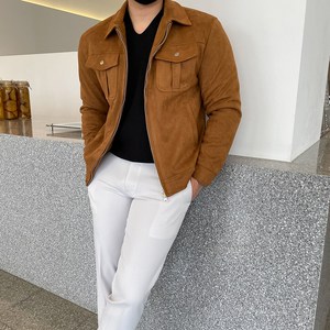 카포트 스웨이드 자켓