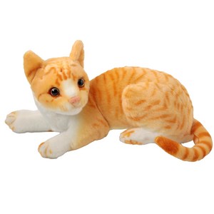 스토리원 리얼 고양이 인형, 치즈(눕냥), 40cm