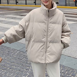데일로엔 여성 하이넥 시보리 겨울 숏패딩