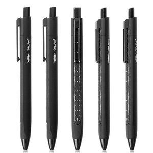 [ 1002389 ] Mr. Pen - 접이식 파인 팁 펜 5팩 블랙 잉크 눈금자 펜, Mr. Pen - 접이식 파인 팁 펜, 5팩, 블랙 잉