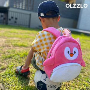알랑 비비백 아동용 미아방지 극세사 백팩 동물 애니멀 캐릭터 가방 조카선물